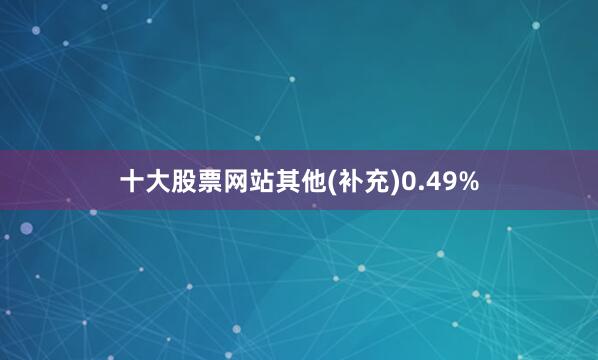 十大股票网站其他(补充)0.49%